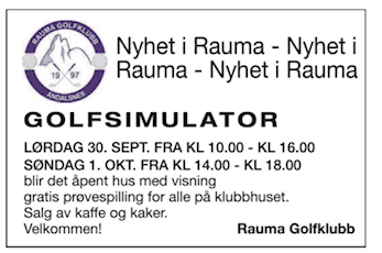 Golfsimulatoren ferdig montert og klar til bruk - åpning førstkommende helg